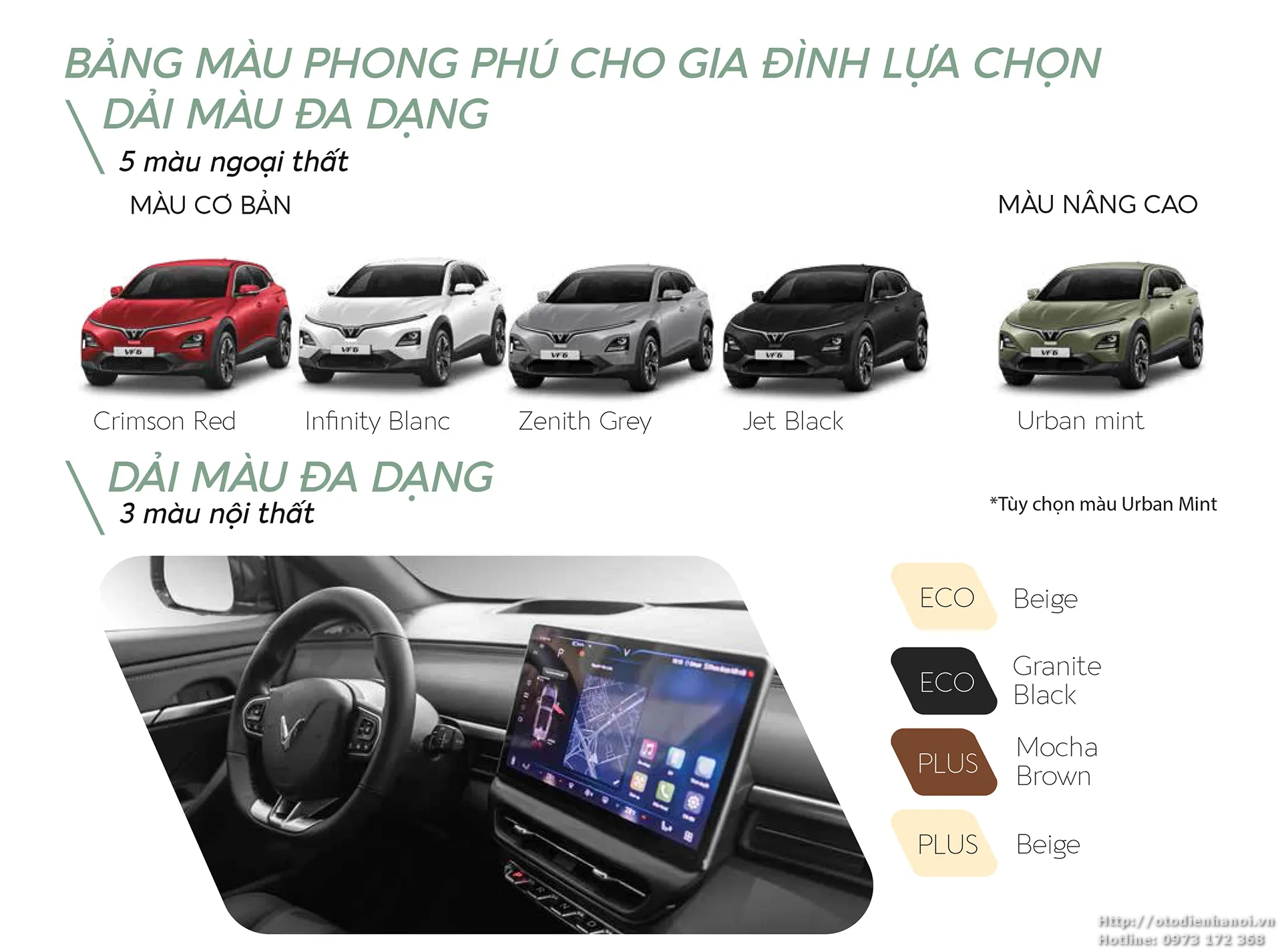 Màu xe Vinfast vf6