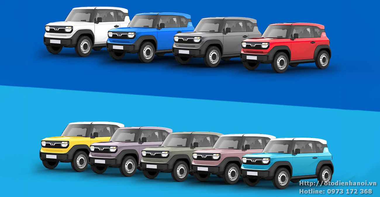 các Màu sắc xe Vinfast vf3
