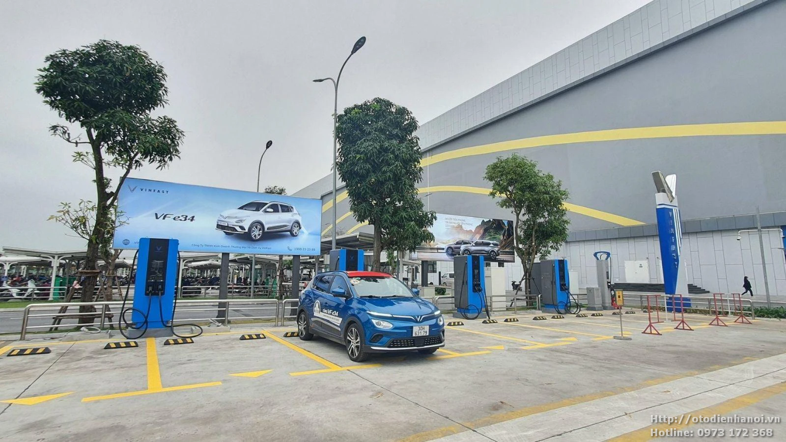 Trạm sạc tại trung tâm thương mại