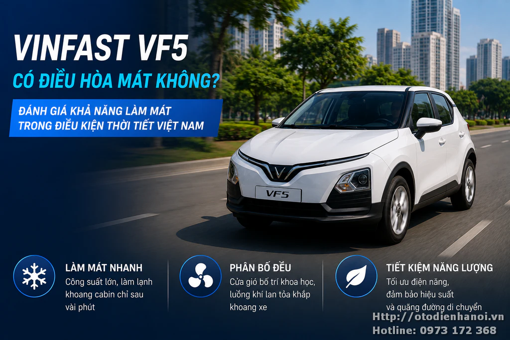 Vinfast Vf5 có điều hoà mát không