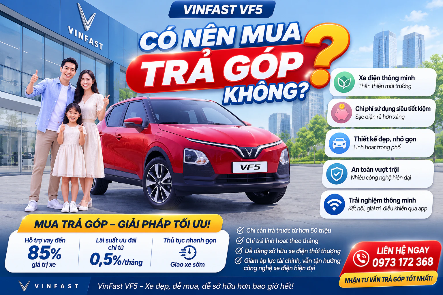 Có lên mua Vf5 trả góp