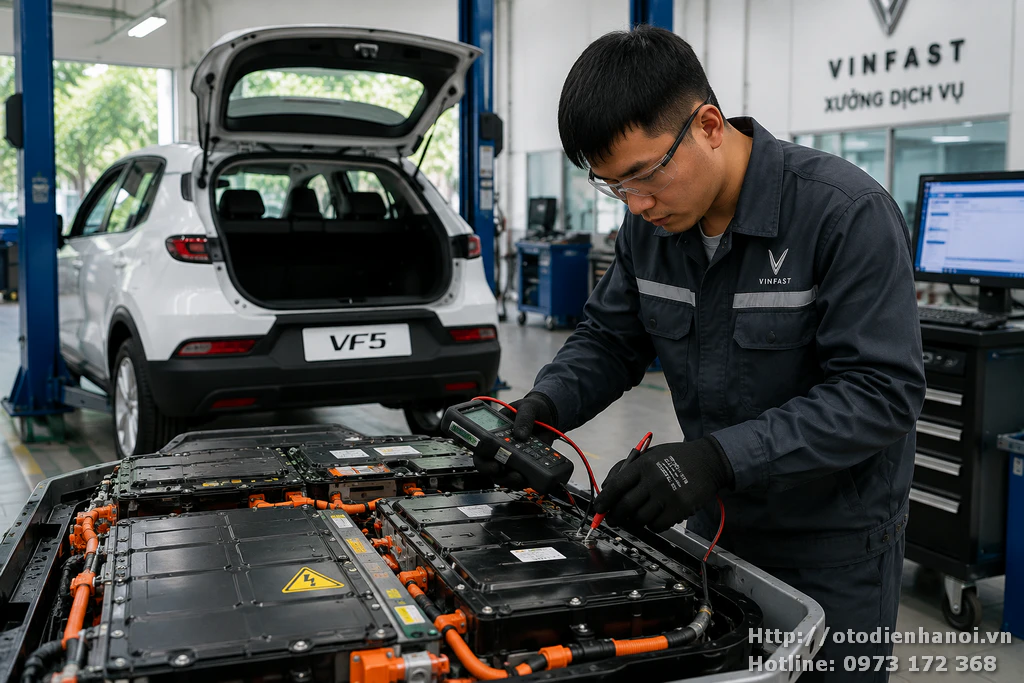 Kiểm tra pin Vinfast Vf5 